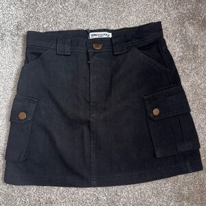 Princess Polly Black Cargo Skirt